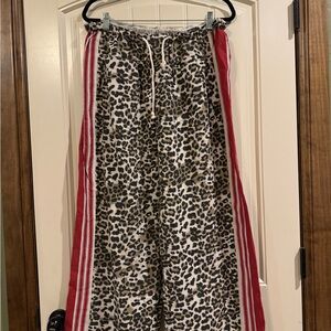 BiBi Beige and Black Leopard Print Joggers